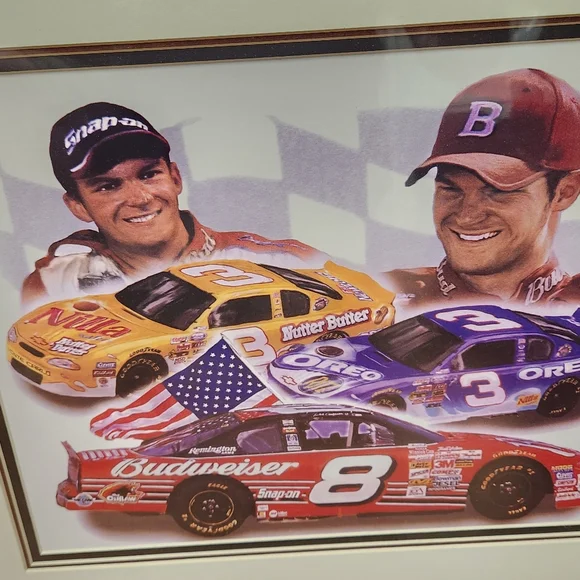 Dale Earnhardt Jr framed matted 17x20 - Picture 2 of 3